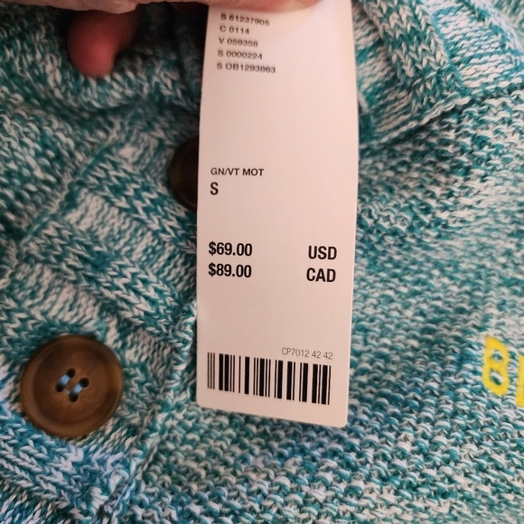 F1 - Urban Outfitters BDG Winnie Crop Sweater Sz S - Picture 2 of 5